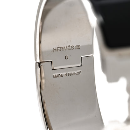 Hermes Enamel Wide Clic Clac H Bracelet GM Black 4 of 6