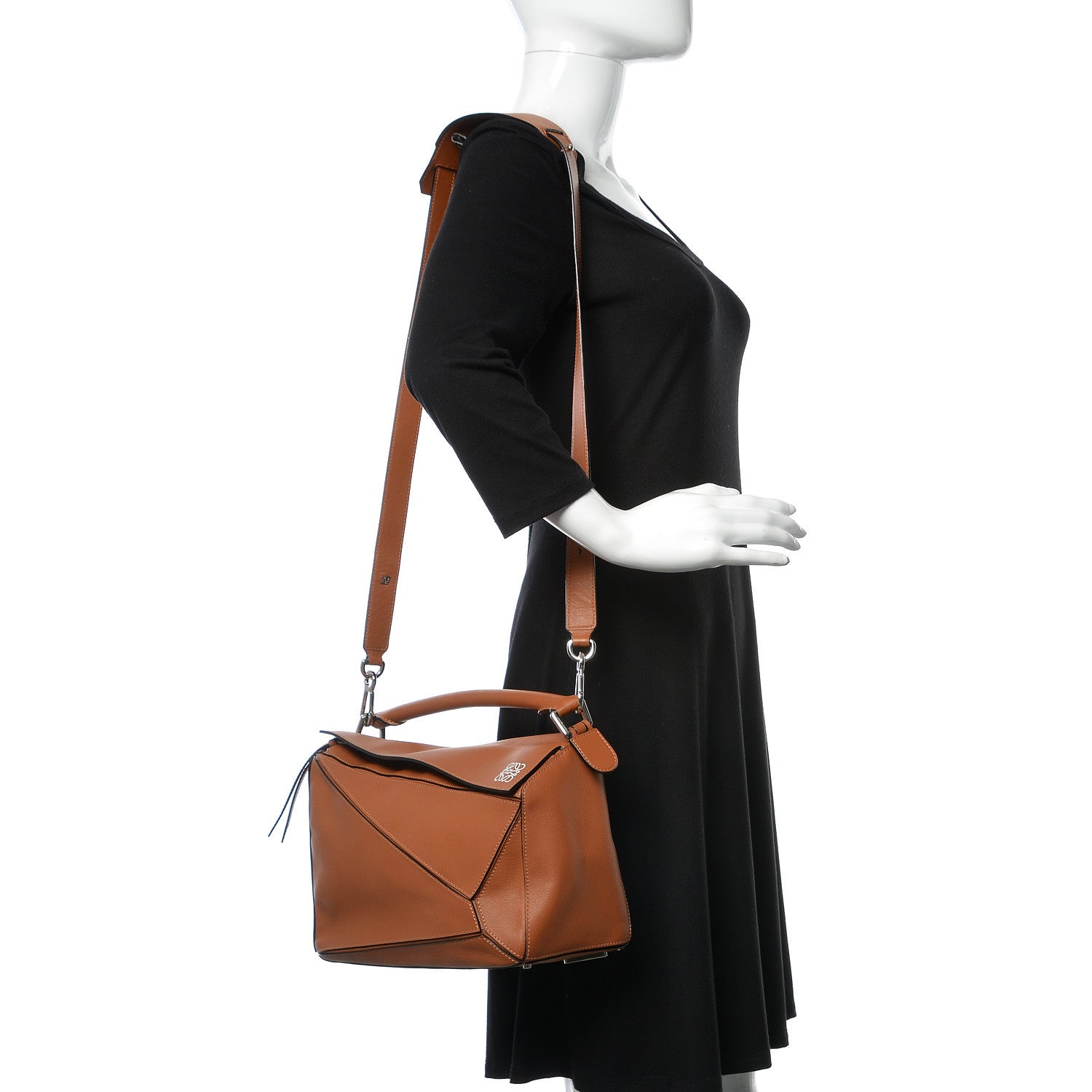 Loewe Calfskin Puzzle Bag Tan 2 of 11