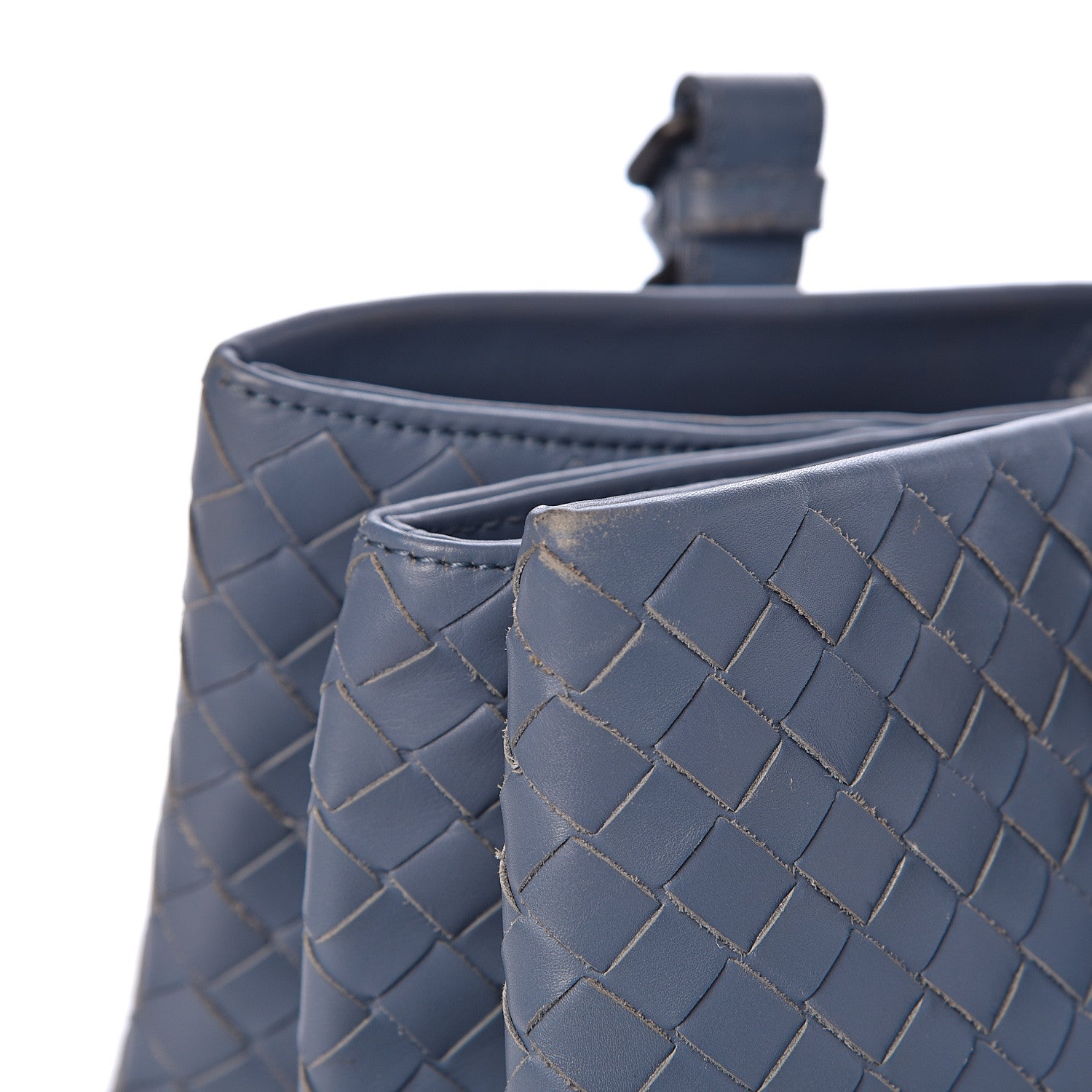 Bottega Veneta Nappa Intrecciato Medium Roma Tote Baltic Blue 16 of 23
