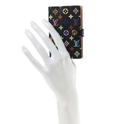 Louis Vuitton Monogram Multicolor Carnet de Bal Mini Agenda Cover Black 2 of 7