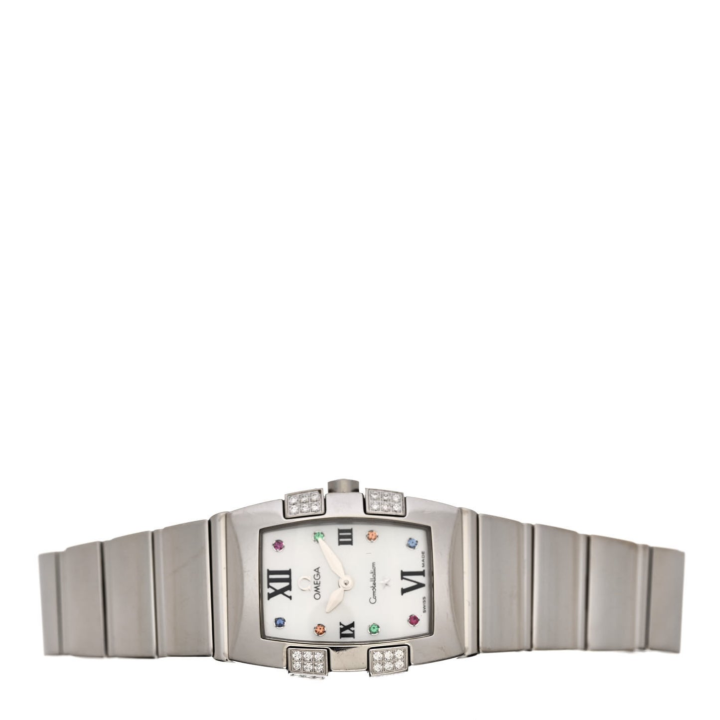 Stainless Steel Diamond Mother of Pearl 21mm Constellation Quadrella Quartz Watch Multicolor 1585.79.00