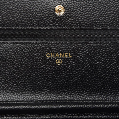 Chanel Caviar Quilted Wallet On Chain WOC Black 6 of 9