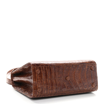 Nancy Gonzalez Crocodile Top Handle Brown 4 of 12