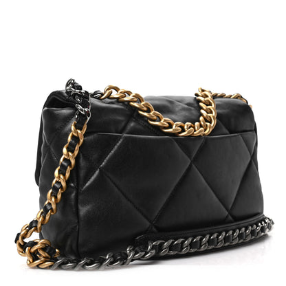 Chanel Lambskin Quilted Medium Chanel 19 Flap Black 3 of 8