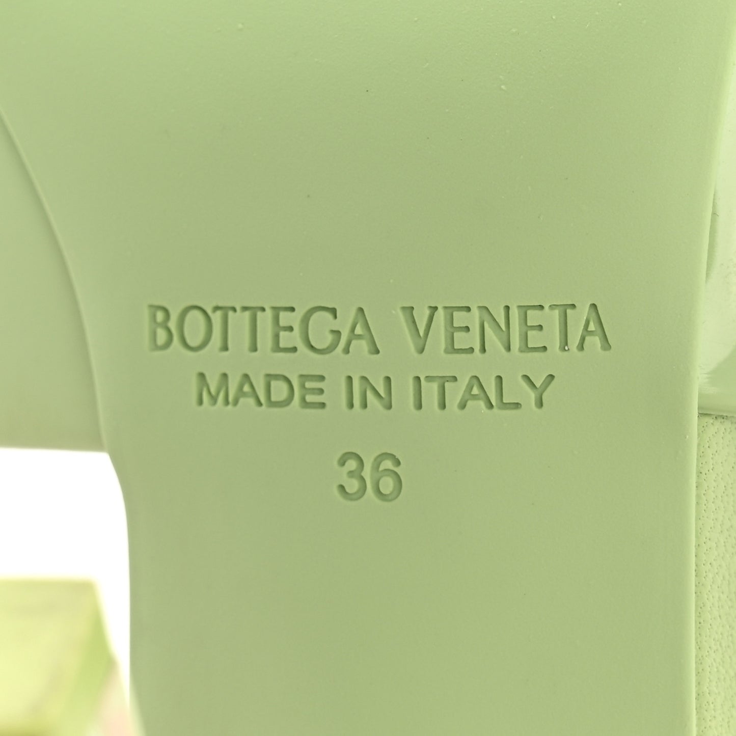 Rubber Mule Sandals 36 Pistachio