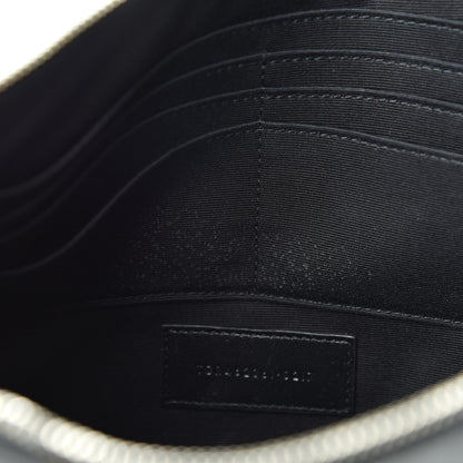 Saint Laurent Calfskin Crocodile Embossed Document Holder Black 8 of 8