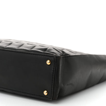 Chanel Lambskin Quilted Chocolate Bar Tote Black 10 of 10