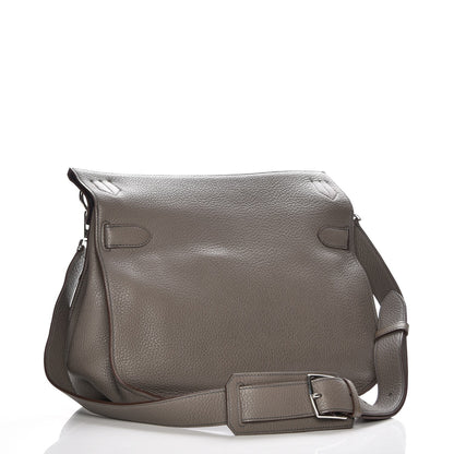 Hermes Taurillon Clemence Eclat Jypsiere 34 Etain Bleu Indigo 3 of 8