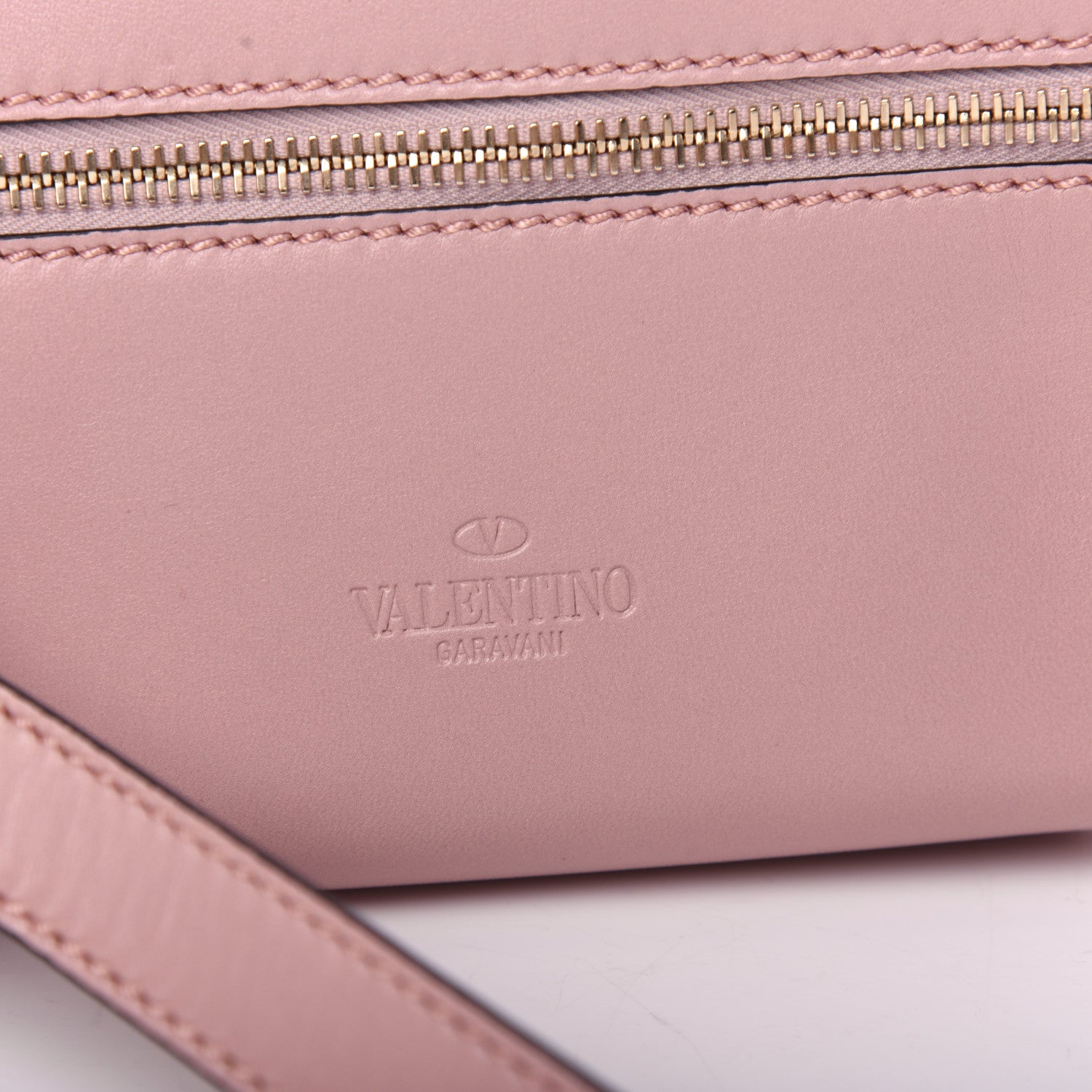 Valentino Garavani Lambskin Rockstud Spike Belt Bag 85 Water Rose 9 of 10