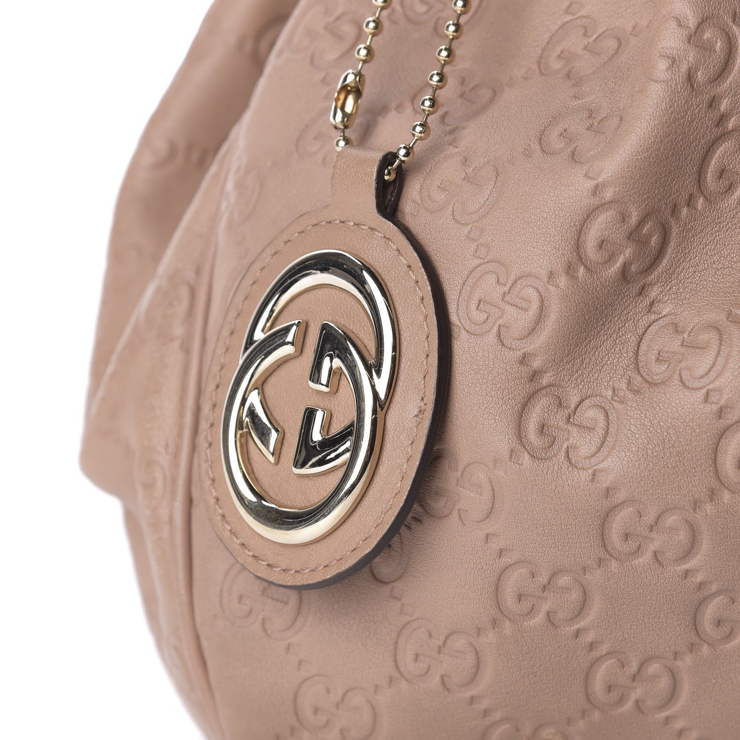 Gucci Guccissima Medium Sukey Tote Rose Beige 10 of 10