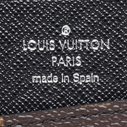 Louis Vuitton Monogram Macassar Vertical Zippy Wallet 6 of 7