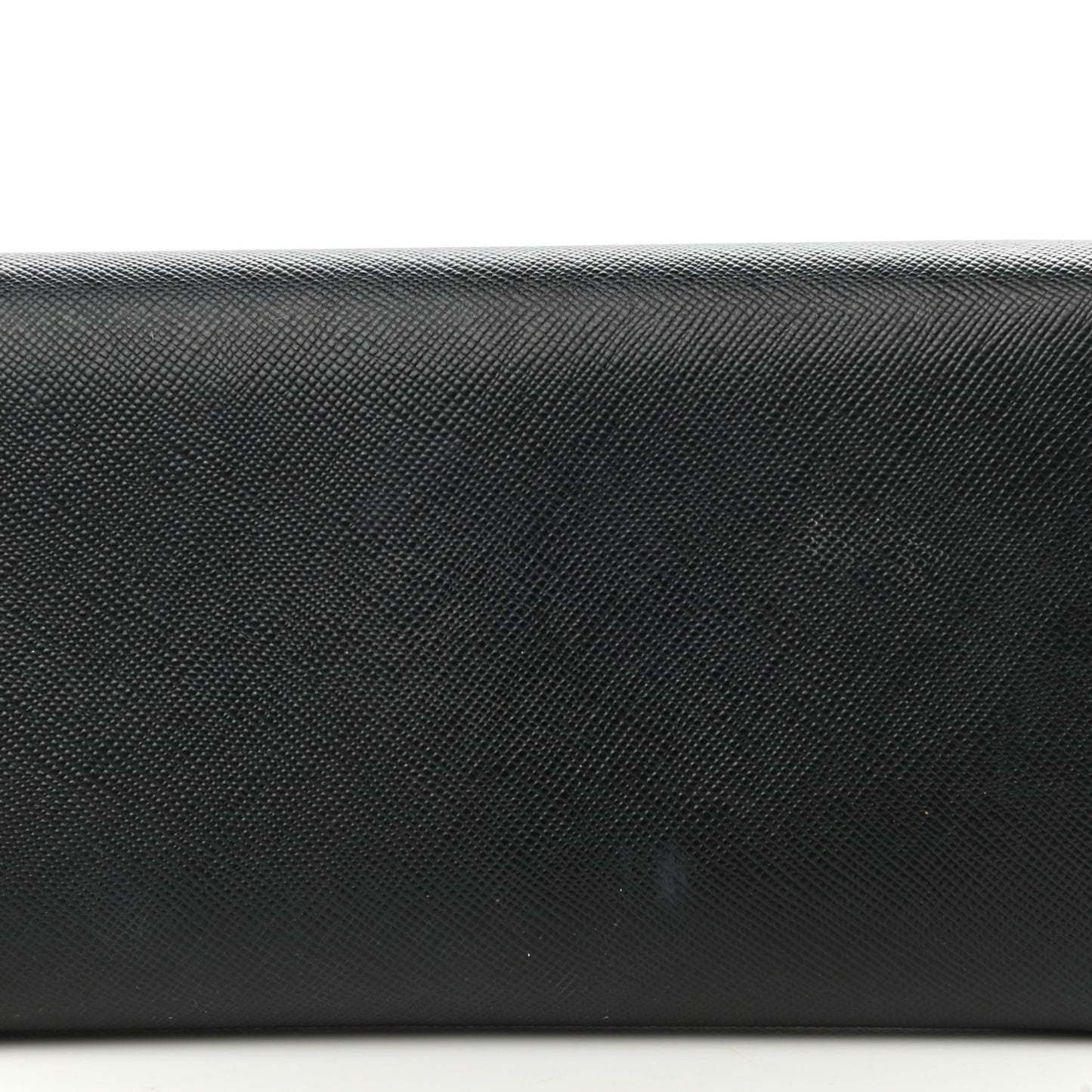 Saffiano Metal Continental Flap Wallet Black