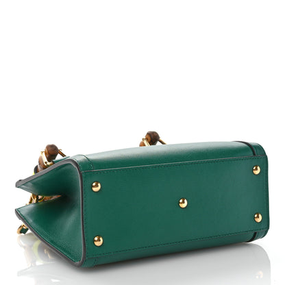 Gucci Wonka Grain Calfskin Mini Diana Tote Bag Green Yellow Fluo 4 of 10