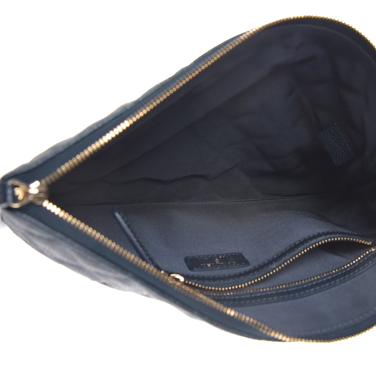 Chanel Iridescent Caviar Quilted Medium Cosmetic Case Dark Blue 5 of 8