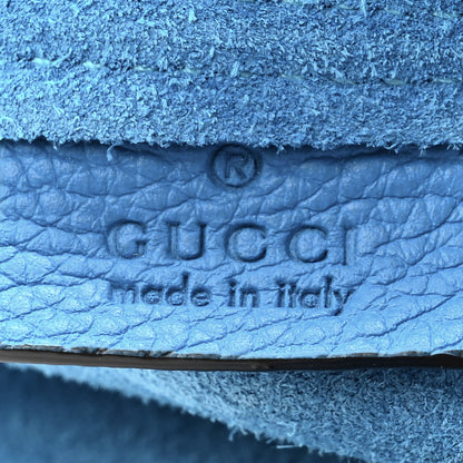 Gucci Calfskin Dans Le Vert Large Tote Blue 8 of 13