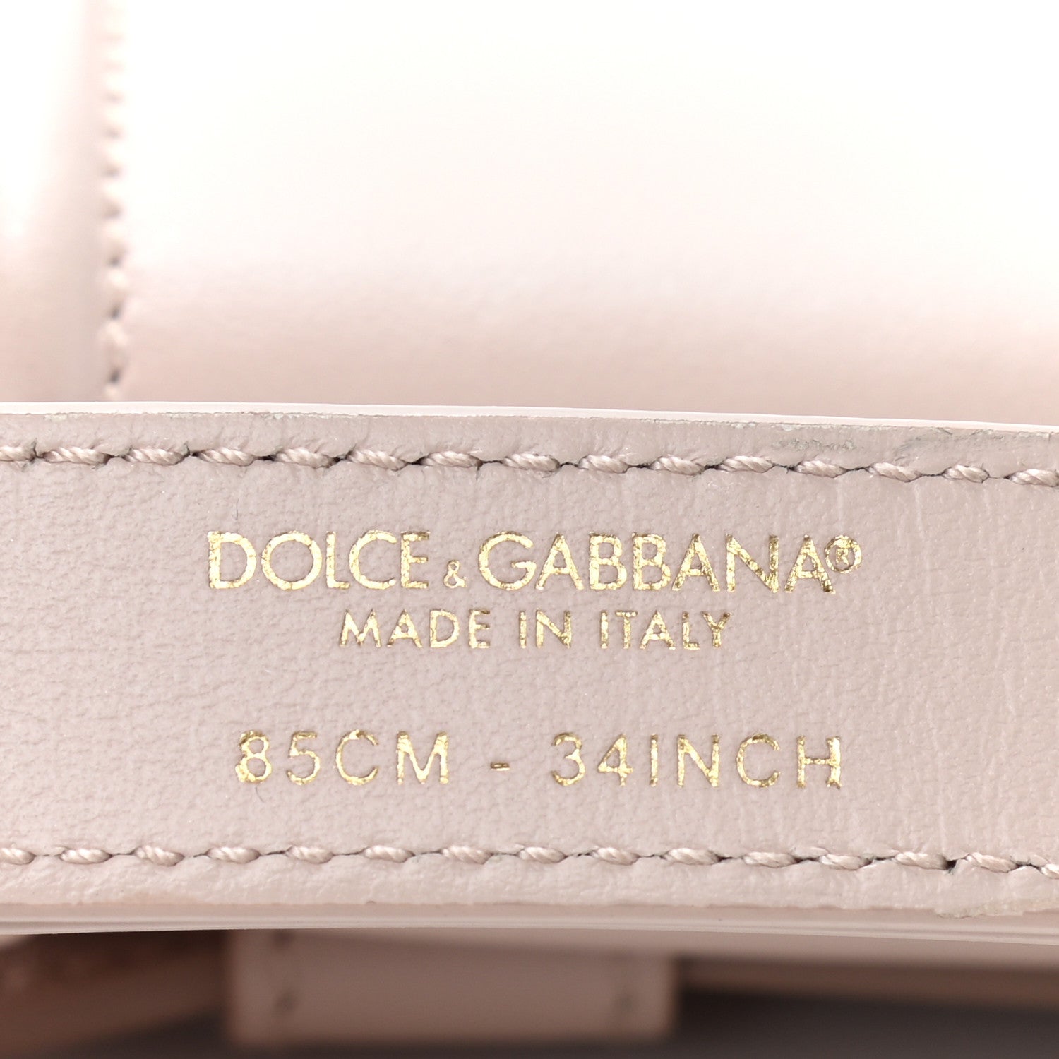 Dolce & Gabbana Agnello Vitello Devotion Belt Bag 85 34 Rosa Laminato 6 of 8