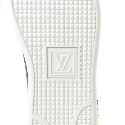 Louis Vuitton Calfskin Monogram LV Black Heart Sneakers 37 Cacao 6 of 9