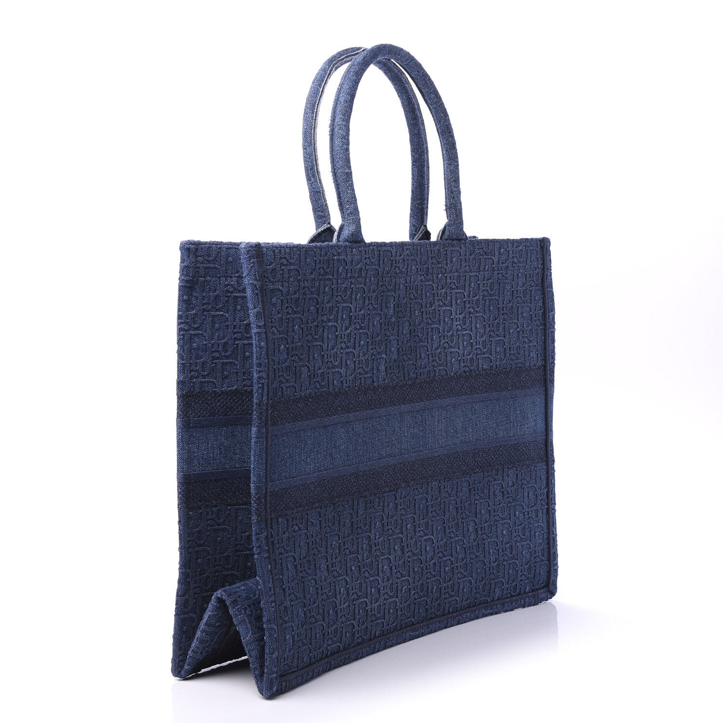 Oblique Denim Book Tote Denim Blue