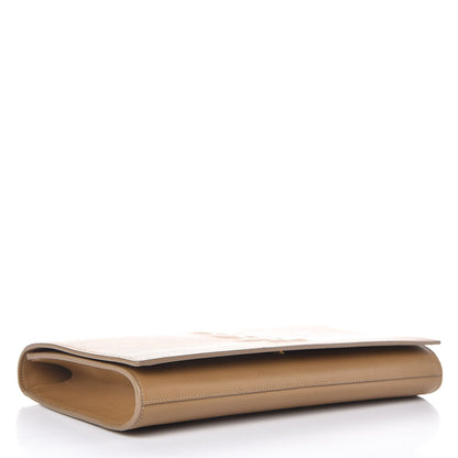 Saint Laurent Calfskin Monogram Large Belle De Jour Clutch Beige 4 of 8