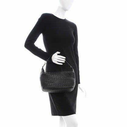 Bottega Veneta Nappa Intrecciato Small Shoulder Bag Nero Black 2 of 7
