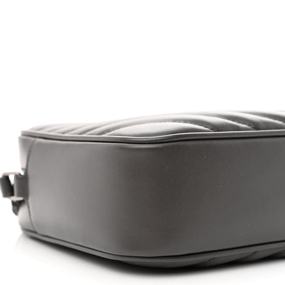 Saint Laurent Calfskin Matelasse Monogram Lou Camera Bag Dark Smog 9 of 11