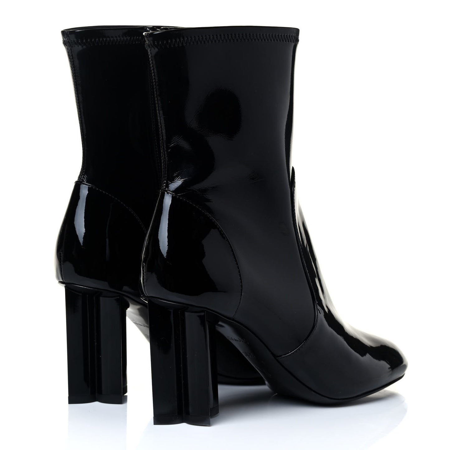 Patent Uniformes Silhouette Ankle Boots 36.5 Black