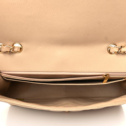 Chanel Caviar Quilted Jumbo Single Flap Beige Clair 5 of 14