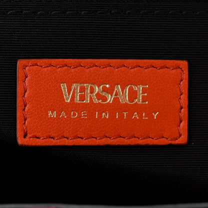 Versace Nappa Quilted Medusa Chain Shoulder Bag Dark Orange 6 of 9