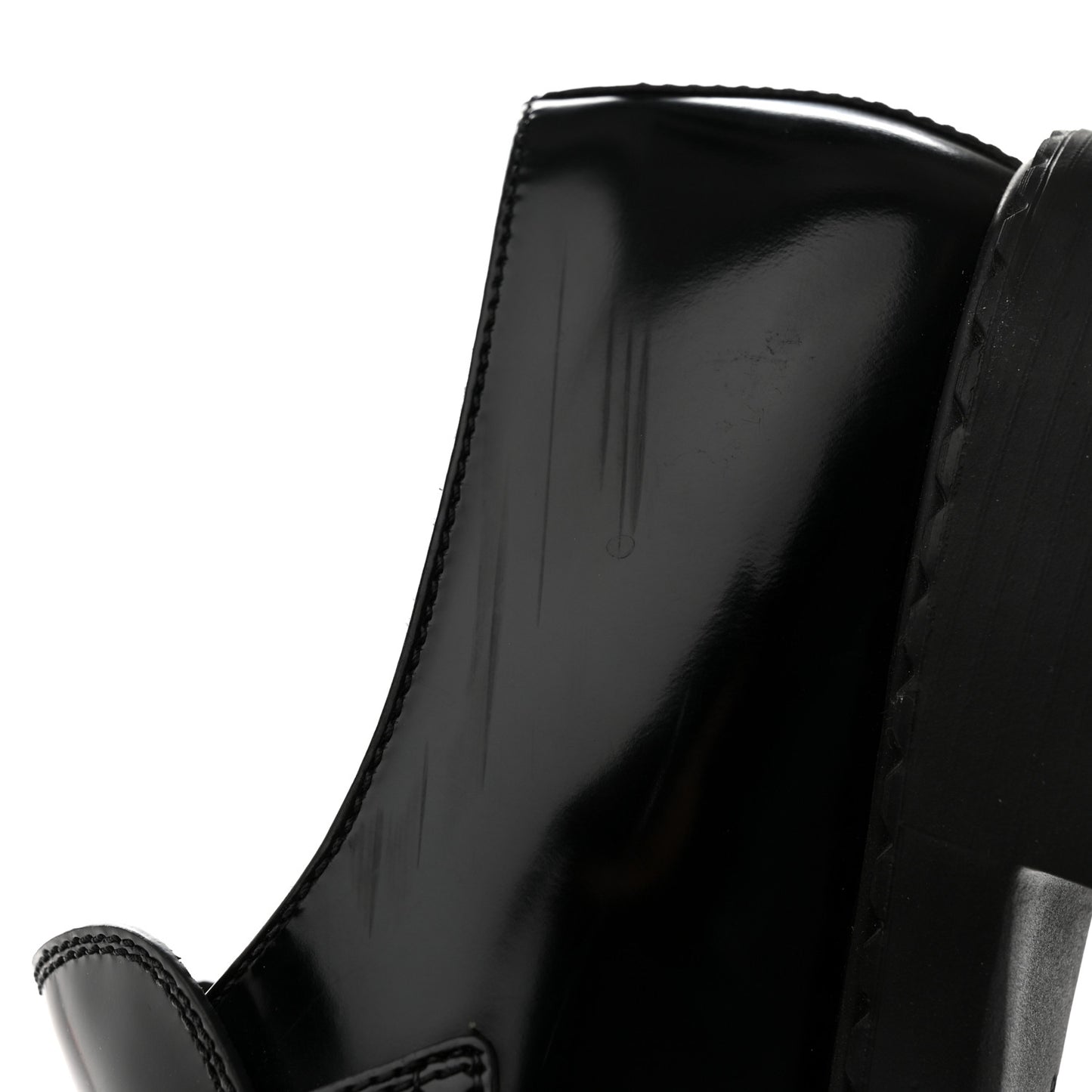 Spazzolato Metal Triangle Logo 50mm Loafers 39.5 Black
