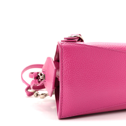 Balenciaga Grained Calfskin Neo Classic Silver Hardware Mini City Fuchsia 14 of 17