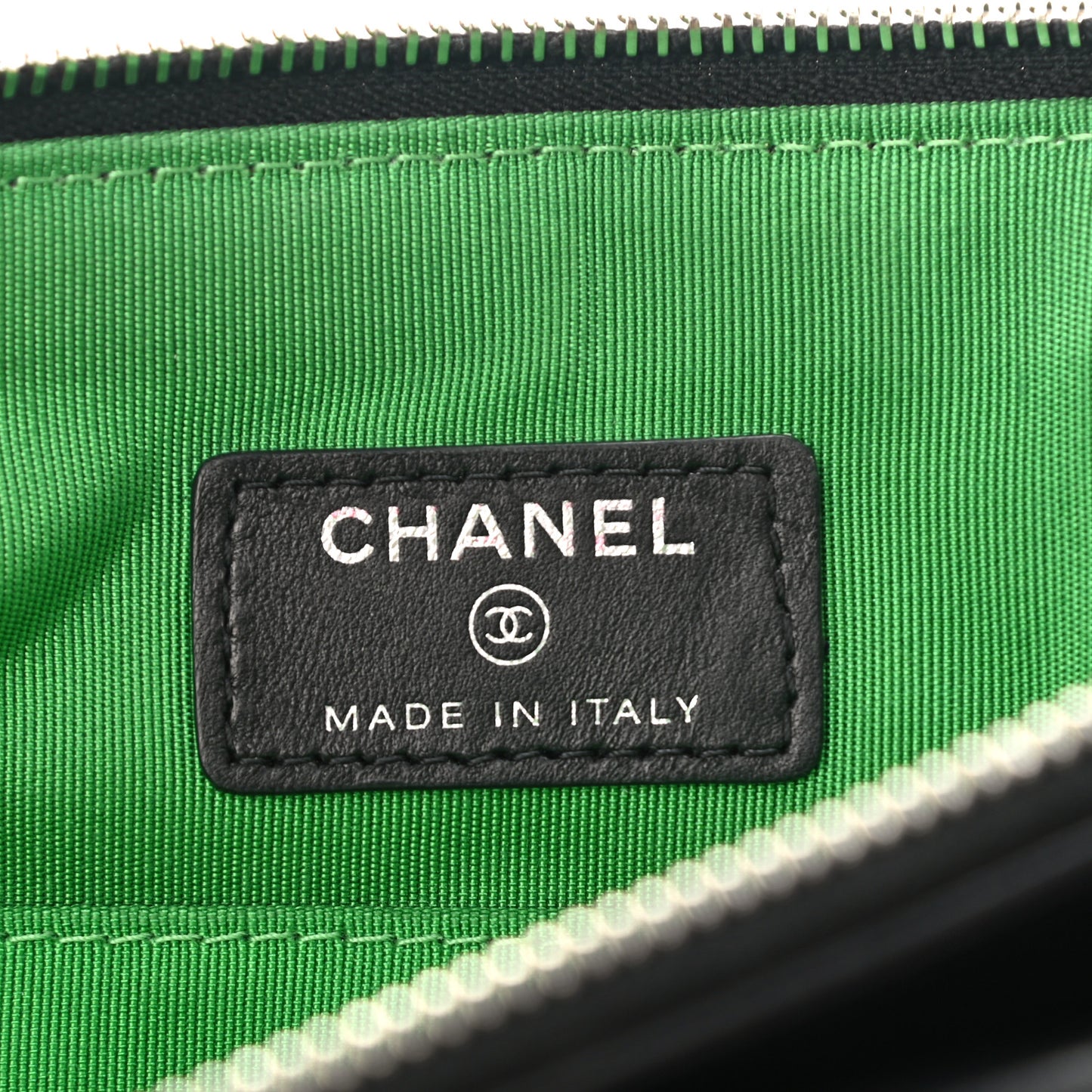 Lambskin Tweed Quilted Medium Flap Cosmetic Case Multicolor Black