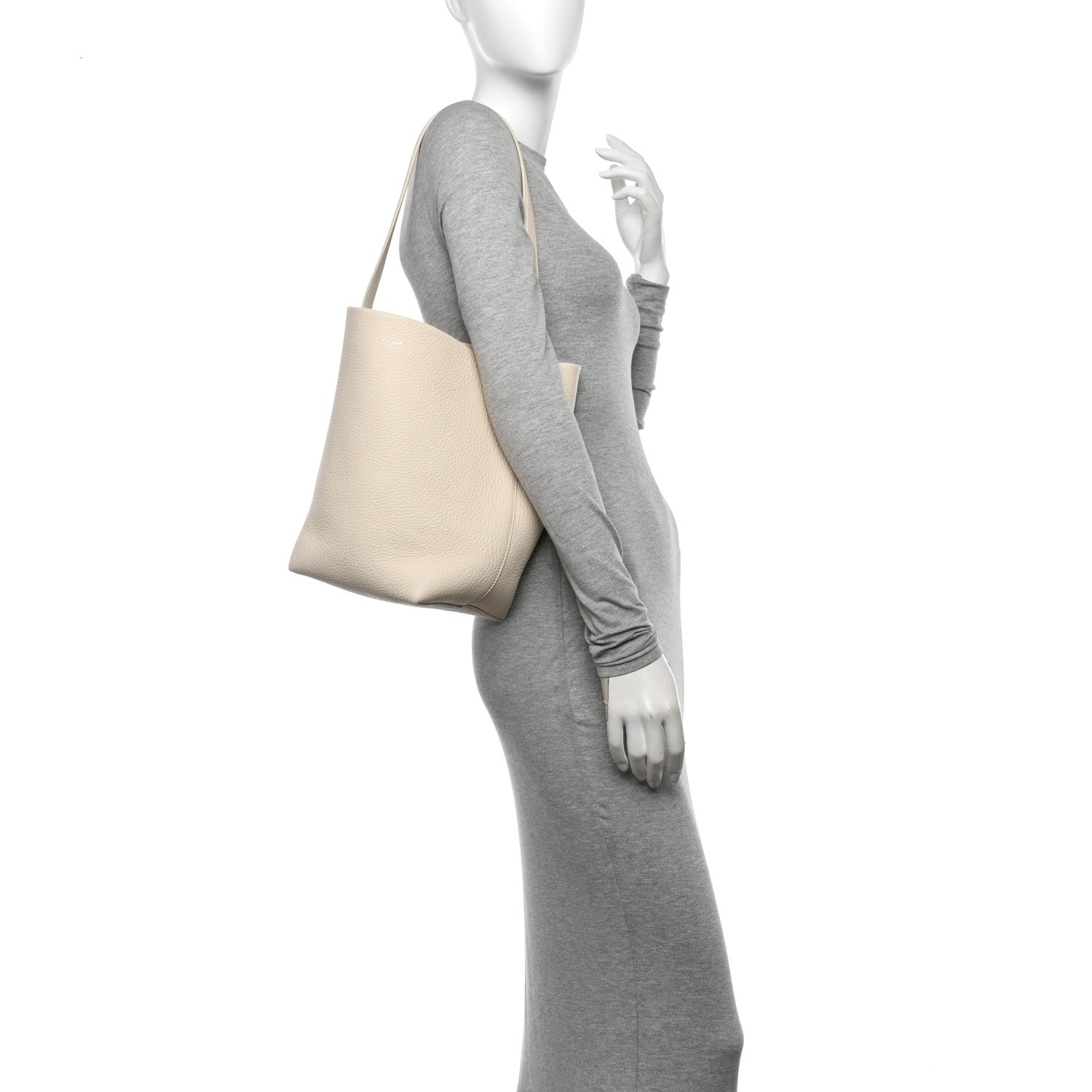 The Row Grained Calfskin Medium N/S Park Tote Ivory 2 of 10