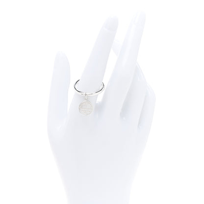 Tiffany Sterling Silver Return to Tiffany Round Charm Ring 57 8 2 of 4