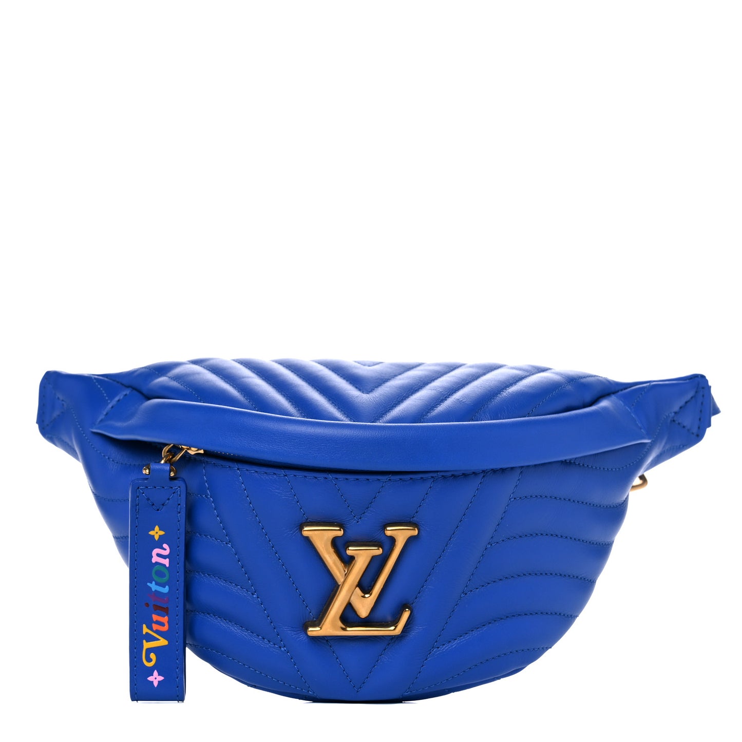 Calfskin New Wave Bumbag Blue Neon