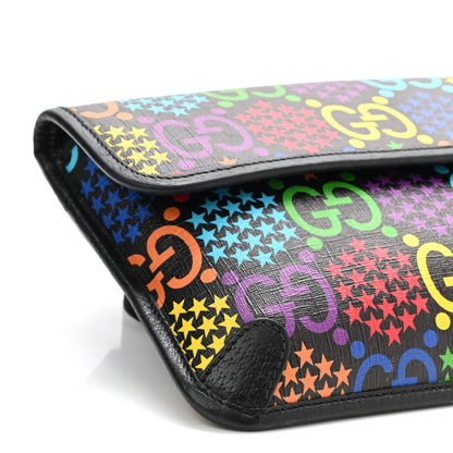 Gucci GG Supreme Monogram Psychedelic Slim Belt Bag Black 10 of 12