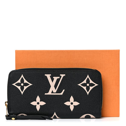 Louis Vuitton Empreinte Monogram Giant Zippy Wallet Black Beige 8 of 8
