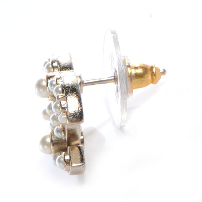 Chanel Pearl CC Logo Earrings Gold 4 of 5