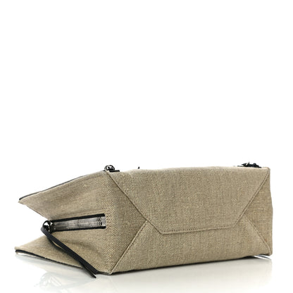 Balenciaga Canvas Papier A6 Zip Around Tote Beige Black 4 of 9