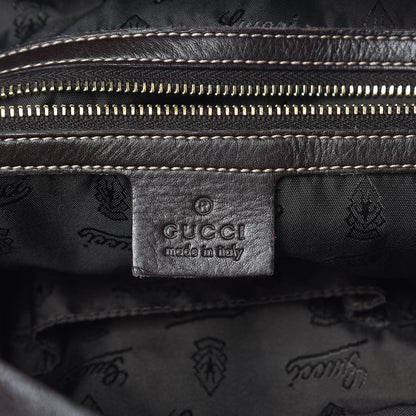 Gucci Crystal Monogram Medium Hysteria Tote Dark Brown 6 of 12