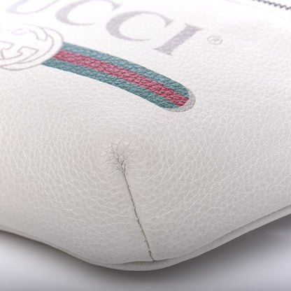 Gucci Grained Calfskin Small Logo Belt Bag White 8 of 9