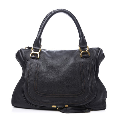 Chloe Calfskin Large Marcie Satchel Black 1 of 12