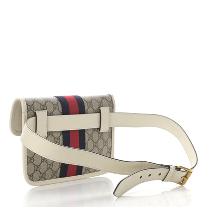 Gucci GG Supreme Monogram Web Small Ophidia Belt Bag 100 40 Brown White 3 of 11