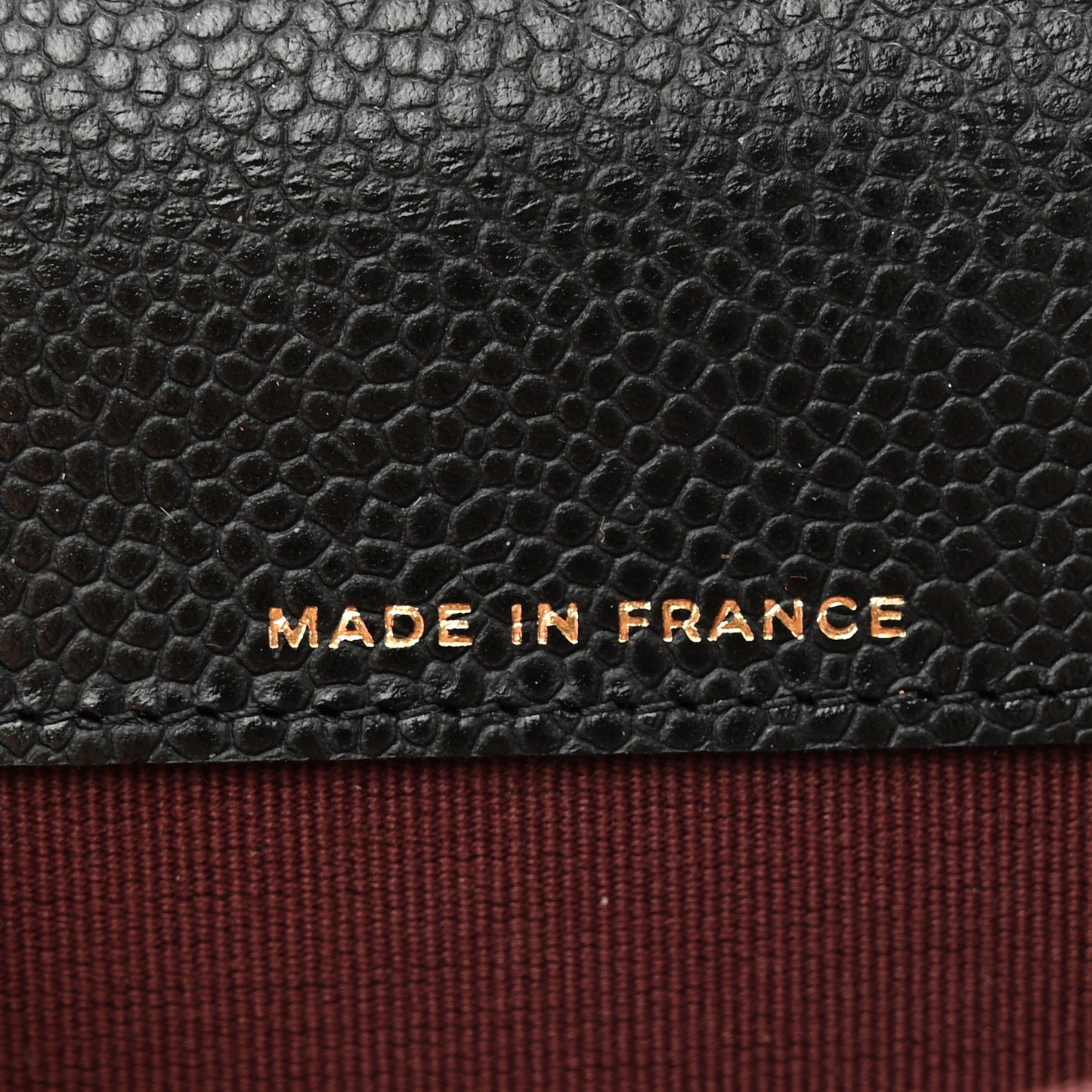 Caviar Quilted Flap Card Holder Wallet Black