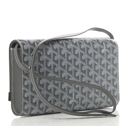 Goyard Goyardine Monte Carlo Bois Clutch With Strap Gray 3 of 10