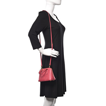 Prada Saffiano Lux Mini Promenade Tote Peonia 2 of 13