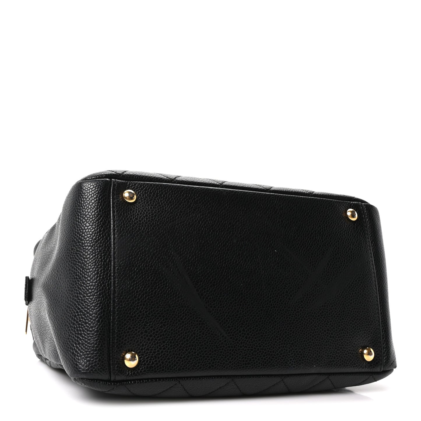 Caviar Quilted Petit Timeless Tote PTT Black