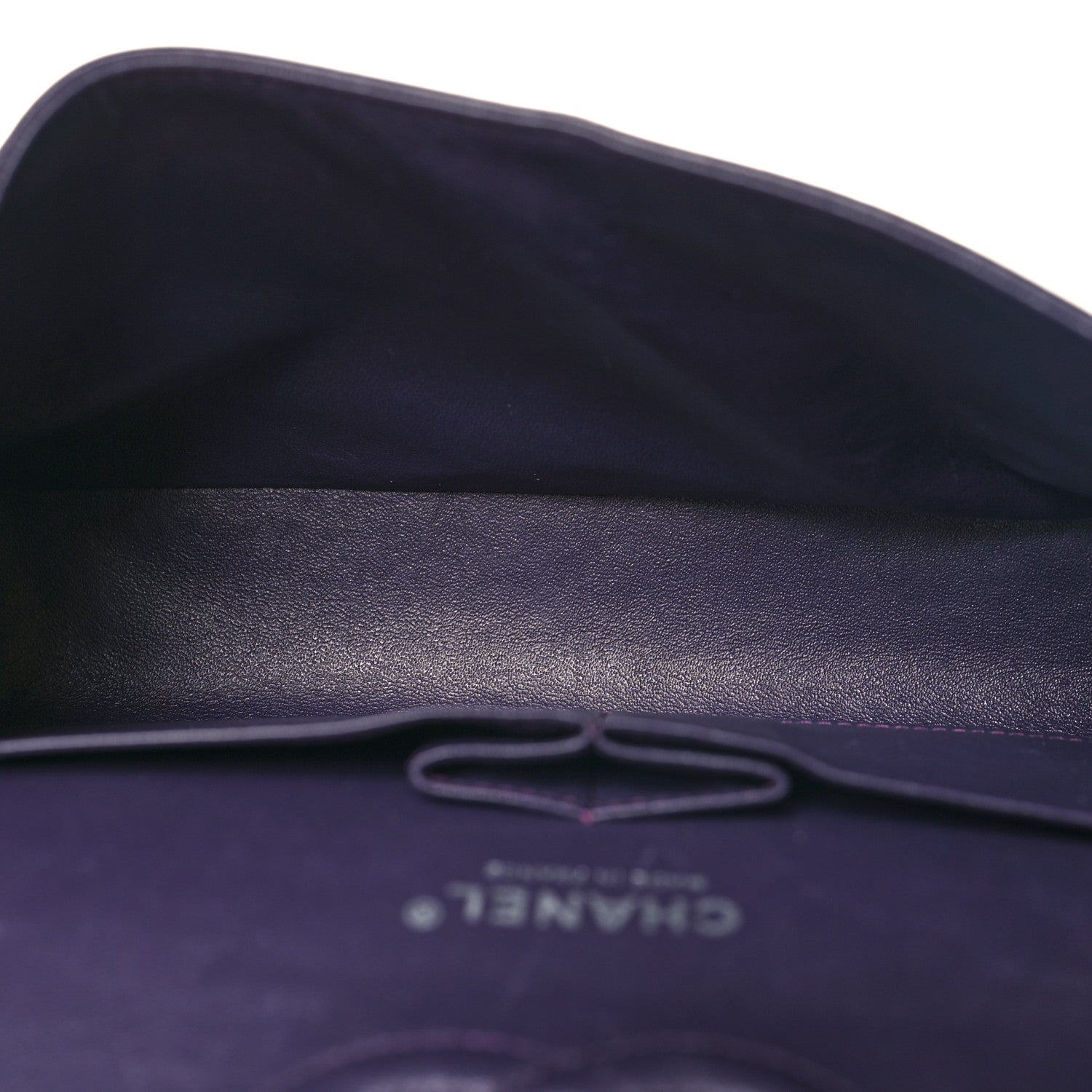 Chanel Patent Quilted Medium Double Flap Purple 5 of 11