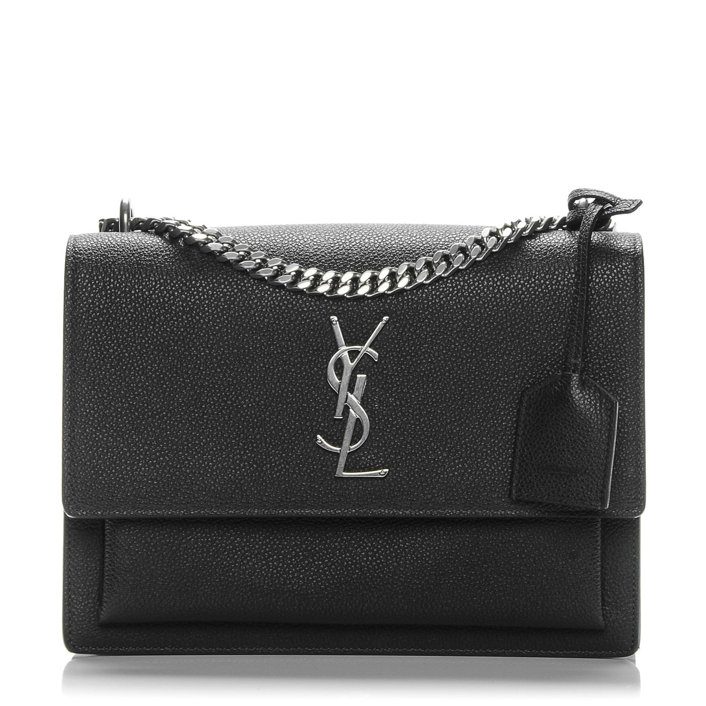 Grained Calfskin Medium Monogram Sunset Black