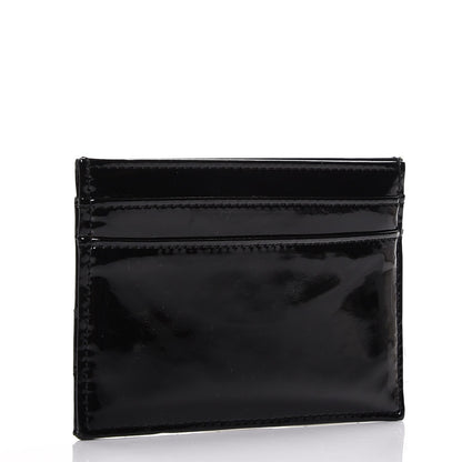 Chanel Patent Quilted Brilliant Card Holder Black 3 of 9