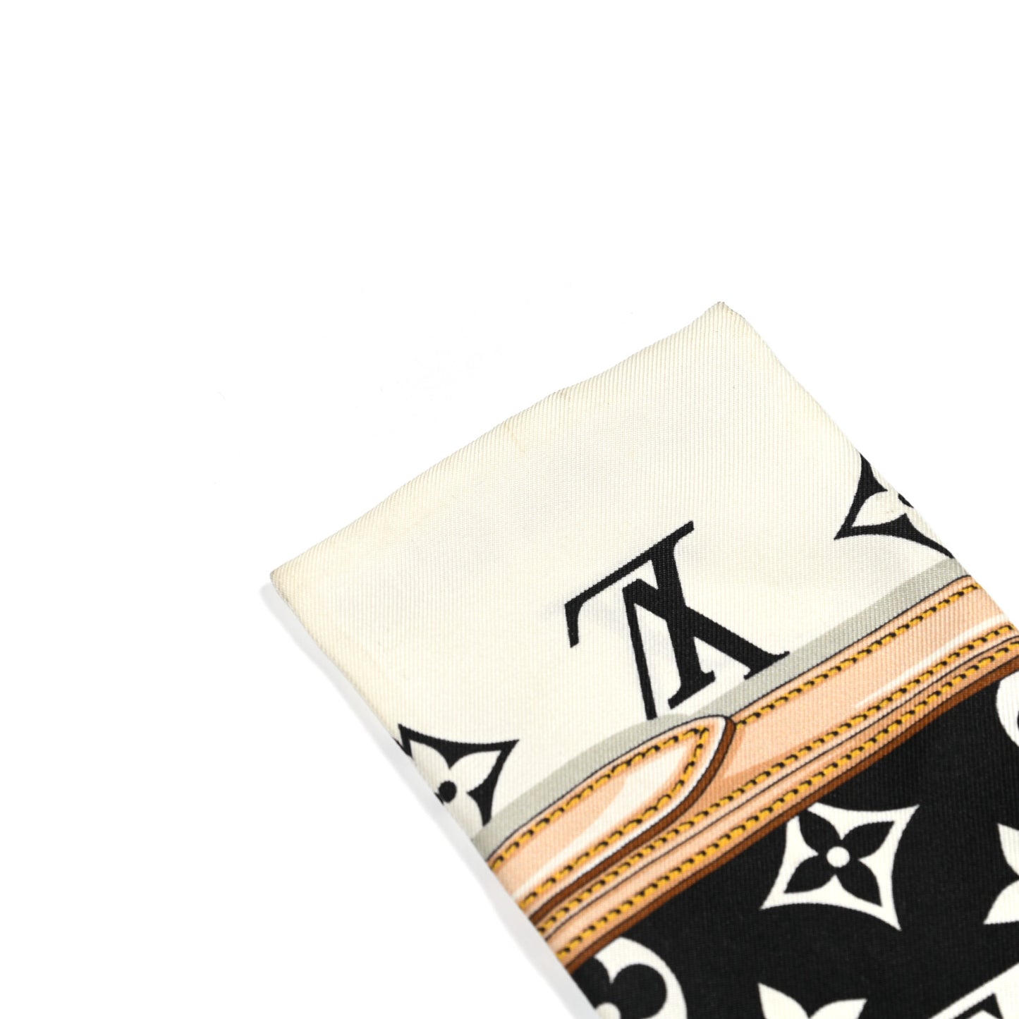 Silk Monogram Confidential Bandeau Black